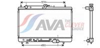 Radiator, racire motor AVA Clever Choice, Cod: MZ2068