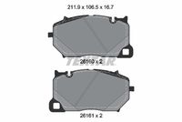 Bremsbelagsatz, Scheibenbremse