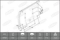 BERAL Remvoeringsset, trommelrem 2