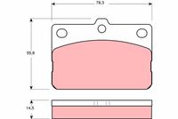 комплект спирачно феродо, дискови спирачки