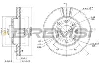 Спирачен диск CD6447V BREMSI