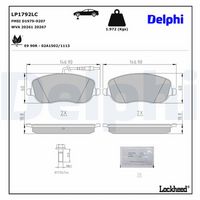 комплект спирачно феродо, дискови спирачки