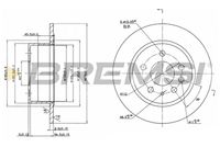 Спирачен диск CD6003S BREMSI