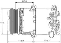 Thumbnail - Compressor, airconditioning - ACP1332000P - MAHLE