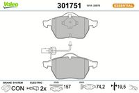 Bremsbelagsatz, Scheibenbremse
