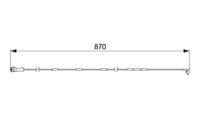 предупредителен контактен сензор, износване на накладките