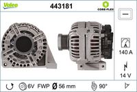 Generator / Alternator VALEO, Cod: 443181