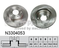 Спирачен диск N3304053 NIPPARTS