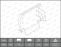 BERAL Remvoeringsset, trommelrem 1