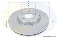 Disc frana COMLINE, Cod: ADC1227V