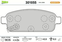 Bremsbelagsatz, Scheibenbremse