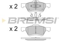 Комплект спирачно феродо, дискови спирачки BP3567 BREMSI