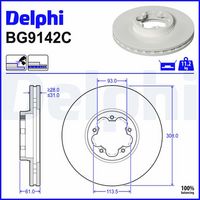 Disc frana DELPHI, Cod: BG9142C