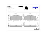 комплект спирачно феродо, дискови спирачки