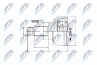 каре комплект, полуоска