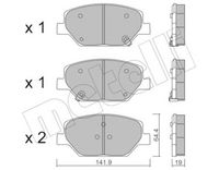 Bremsbelagsatz, Scheibenbremse