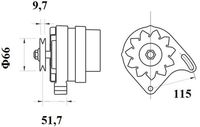 Thumbnail - Dynamo / alternator - MG565 - MAHLE