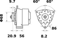 Thumbnail - Dynamo / alternator - MG604 - MAHLE