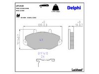 комплект спирачно феродо, дискови спирачки