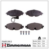 комплект спирачно феродо, дискови спирачки