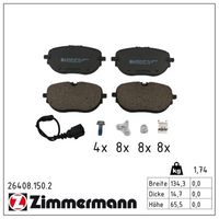 комплект спирачно феродо, дискови спирачки