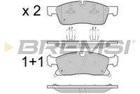Комплект спирачно феродо, дискови спирачки BP3460CE BREMSI