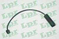 предупредителен контактен сензор, износване на накладките