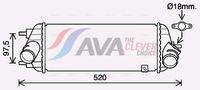 Intercooler, compresor AVA Clever Choice, Cod: KA4281