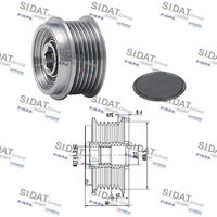 Fulie alternator SIDAT, Cod: 455145