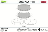 Bremsbelagsatz, Scheibenbremse