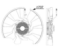 Thumbnail - Koelventilatorwiel - CFF522000P - MAHLE