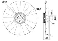 Thumbnail - Koelventilatorwiel - CFF427000S - MAHLE