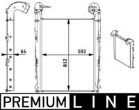 Thumbnail - Intercooler, inlaatluchtkoeler - CI137000P - MAHLE