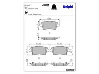 комплект спирачно феродо, дискови спирачки