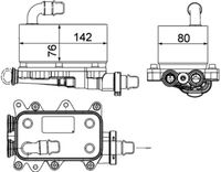 Thumbnail - Oliekoeler, automatische transmissie - CLC18000P - MAHLE