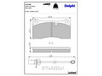 комплект спирачно феродо, дискови спирачки