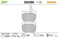 Bremsbelagsatz, Scheibenbremse