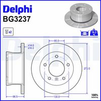 Disc frana DELPHI, Cod: BG3237