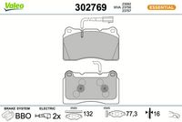 Bremsbelagsatz, Scheibenbremse