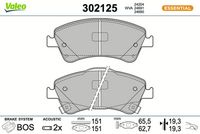 Bremsbelagsatz, Scheibenbremse