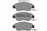 Комплект спирачно феродо, дискови спирачки T3018N PAGID
