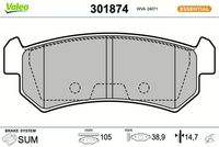Bremsbelagsatz, Scheibenbremse