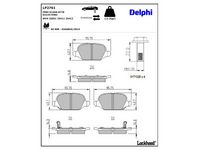комплект спирачно феродо, дискови спирачки