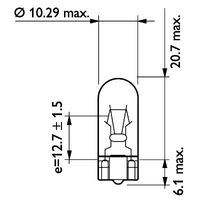 PHILIPS Gloeilamp, instrumentenverlichting 3
