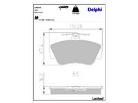 комплект спирачно феродо, дискови спирачки