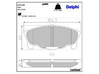 комплект спирачно феродо, дискови спирачки