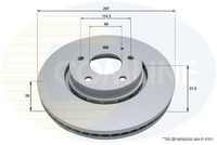Disc frana COMLINE, Cod: ADC5027V