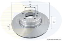 Disc frana COMLINE, Cod: ADC1737V