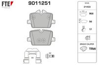 Bremsbelagsatz, Scheibenbremse