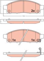 Bremsbelagsatz, Scheibenbremse